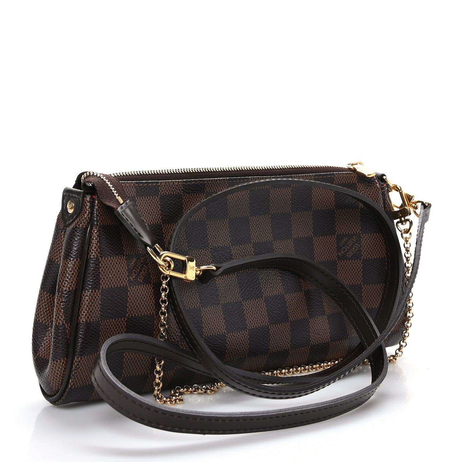 Louis Vuitton Damier Ebene Eva Clutch 3 of 9