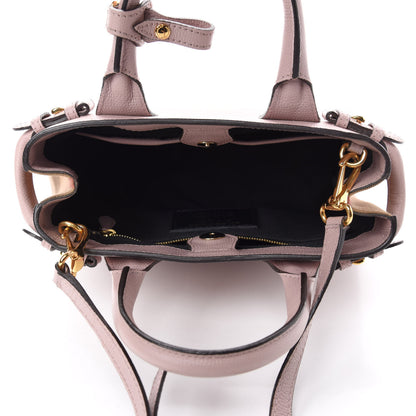 Burberry Grainy Calfskin House Check Small Banner Tote Pale Orchid 6 of 11