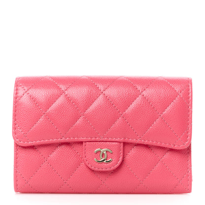 Chanel Caviar Quilted Medium Flap Wallet Pink 1 of 13