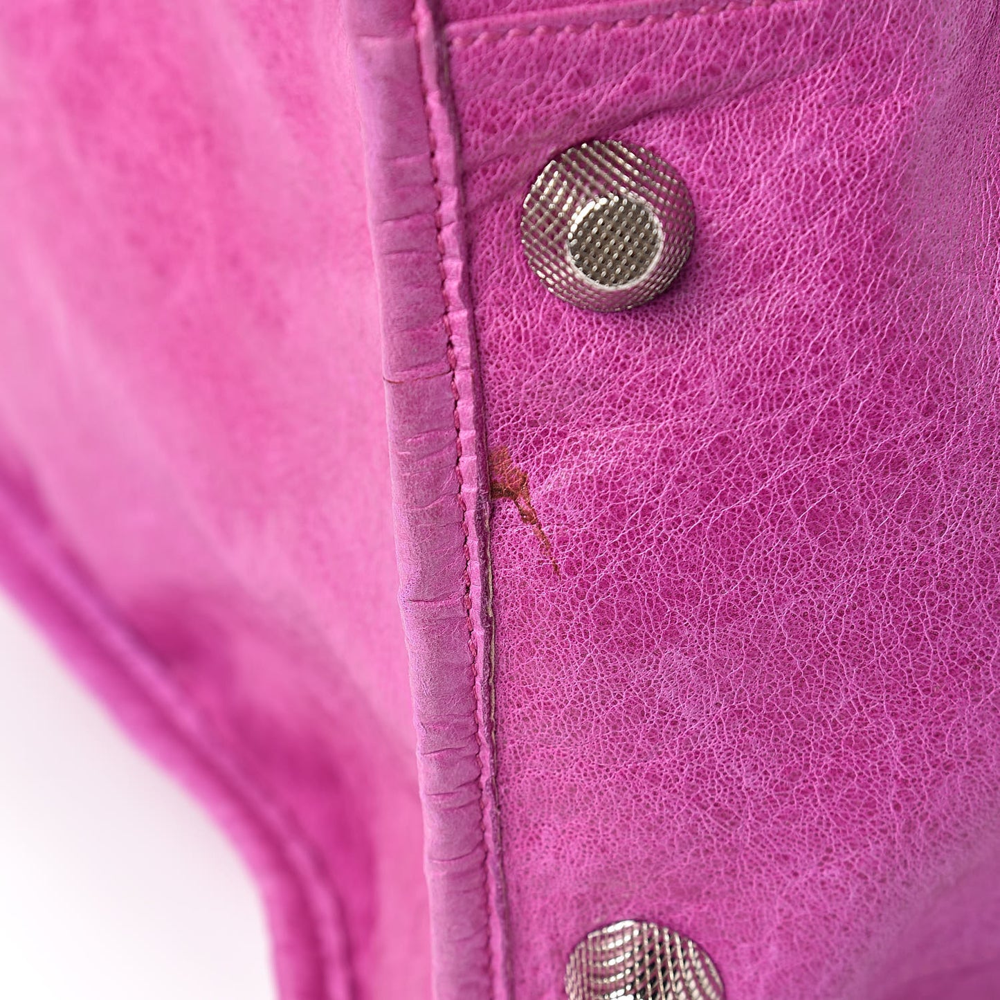 Agneau Giant 21 Silver Hardware Weekender Magenta
