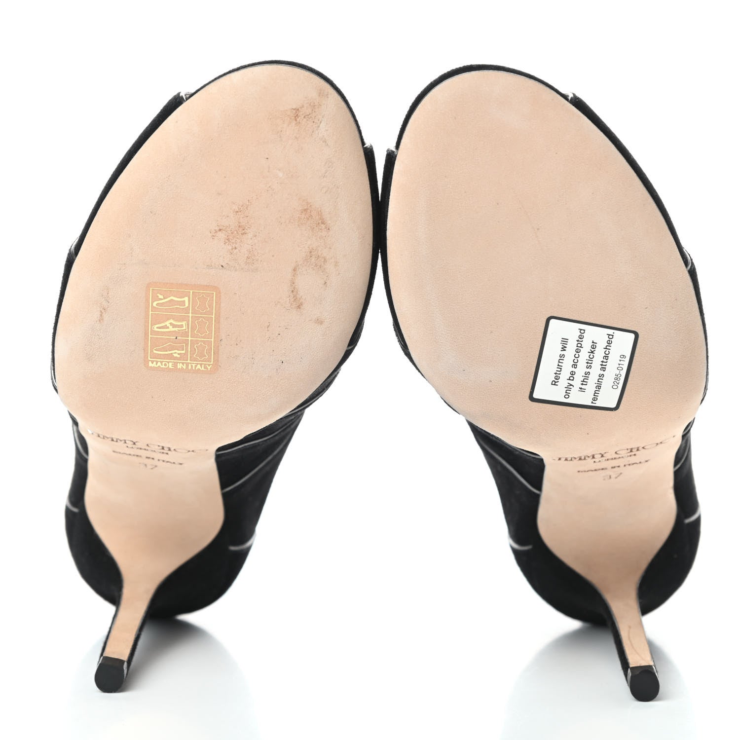 Jimmy Choo Suede Legend Sandal 37 Black 5 of 9