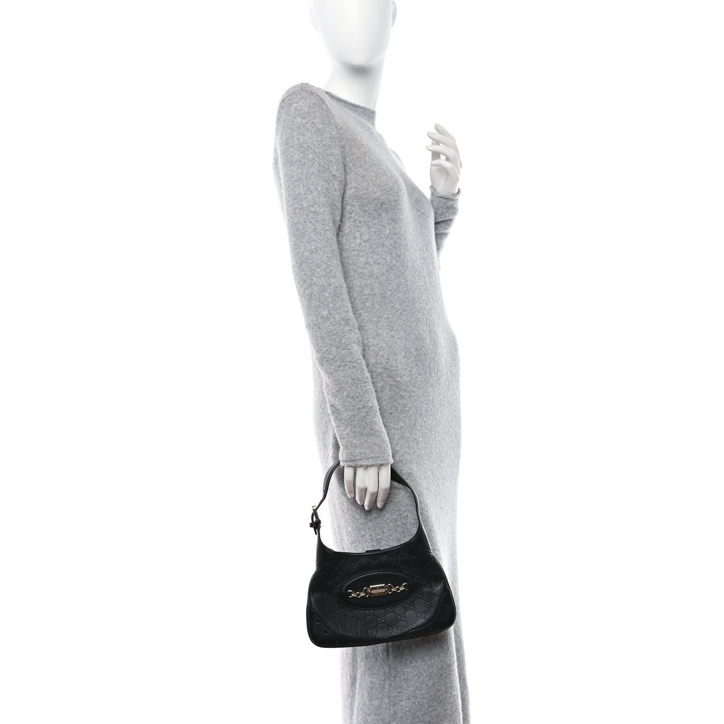 Guccissima Punch Hobo Black