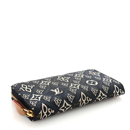 Louis Vuitton Jacquard Since 1854 Zippy Wallet Blue 4 of 6