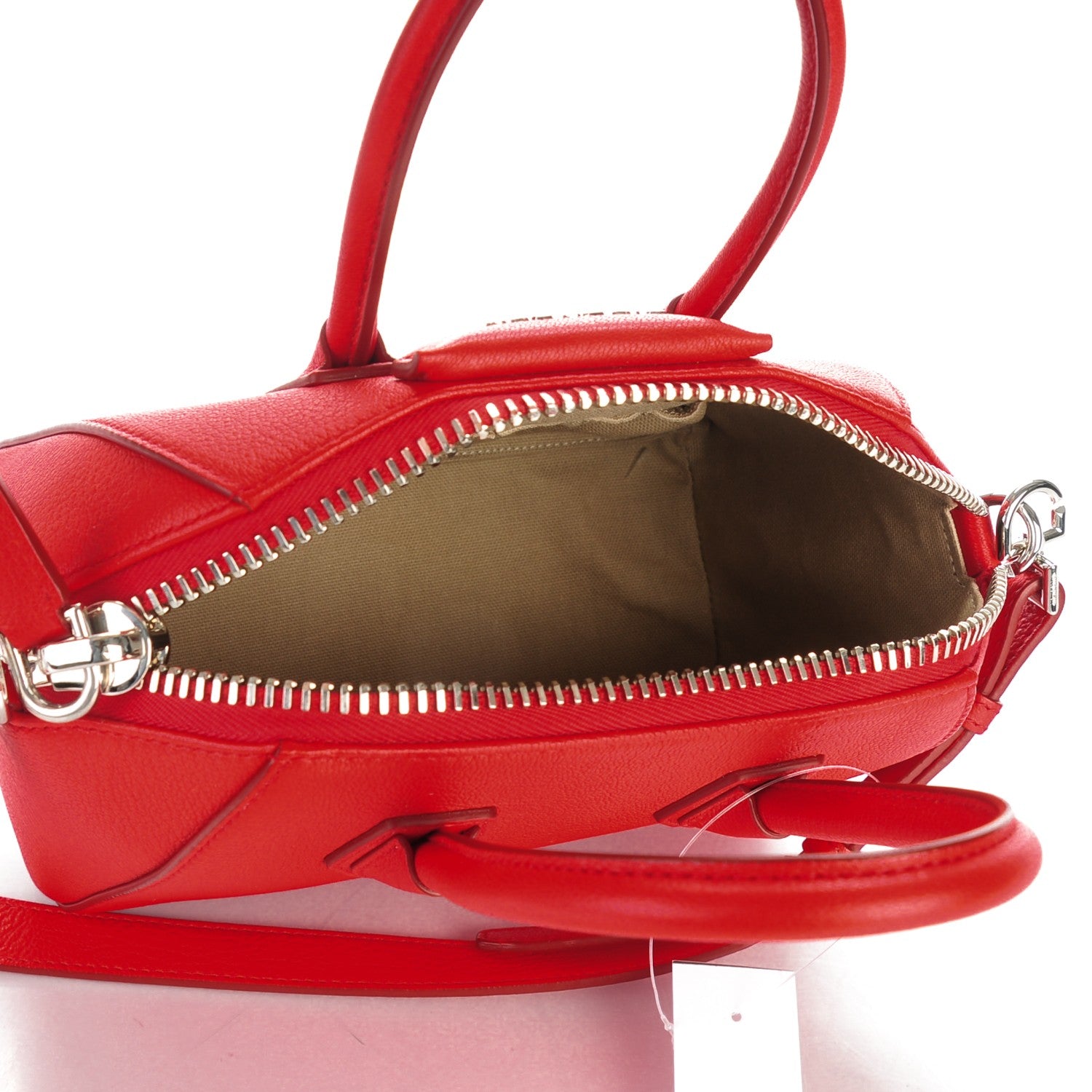 Givenchy Sugar Goatskin Mini Antigona Red 5 of 7