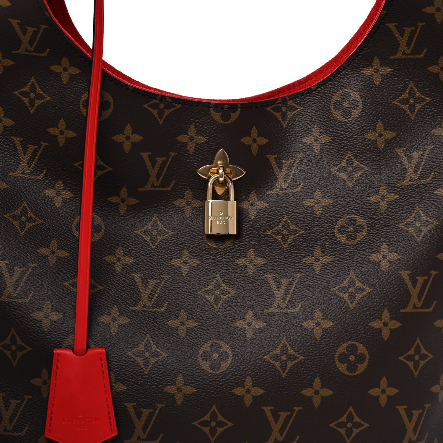 Louis Vuitton Monogram Flower Hobo Coquelicot 7 of 10