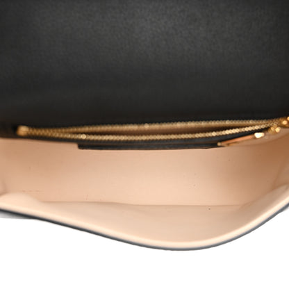 Louis Vuitton Grained Calfskin LV Pont 9 Soft PM Black 5 of 15