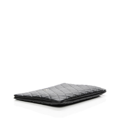 Chanel Caviar Quilted Medium Cosmetic Case Black 4 of 7