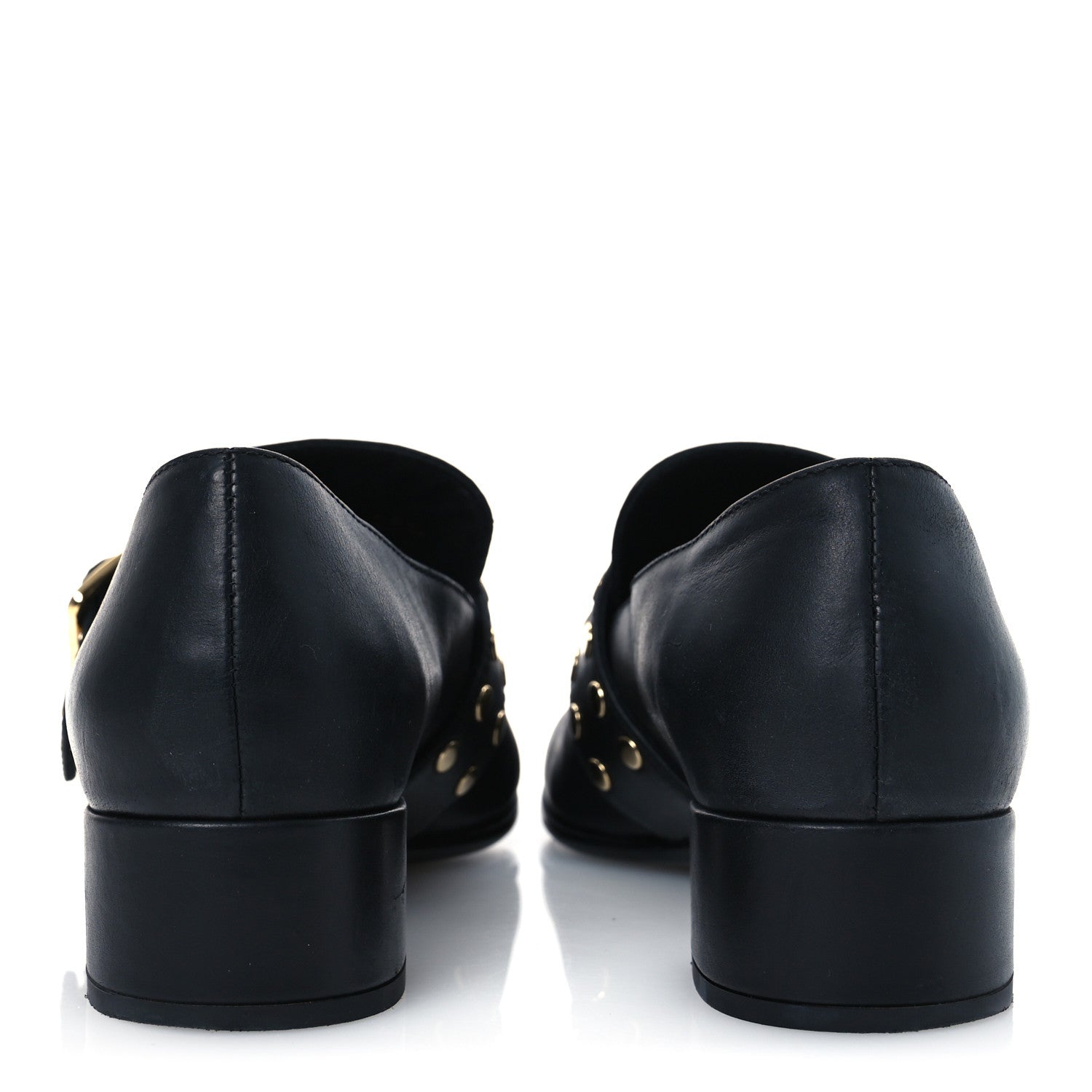 Prada Calfskin Modellerie Stud Loafers 36.5 Black 6 of 16