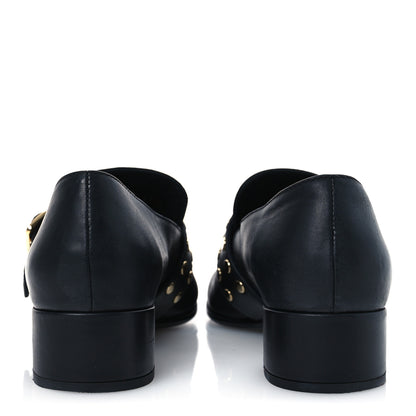 Prada Calfskin Modellerie Stud Loafers 36.5 Black 6 of 16