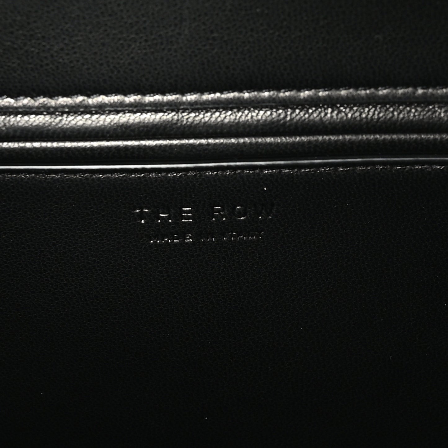 Lambskin Flat Tote Black