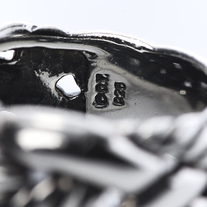 David Yurman Sterling Silver Woven Cable Ring 54 7 5 of 7