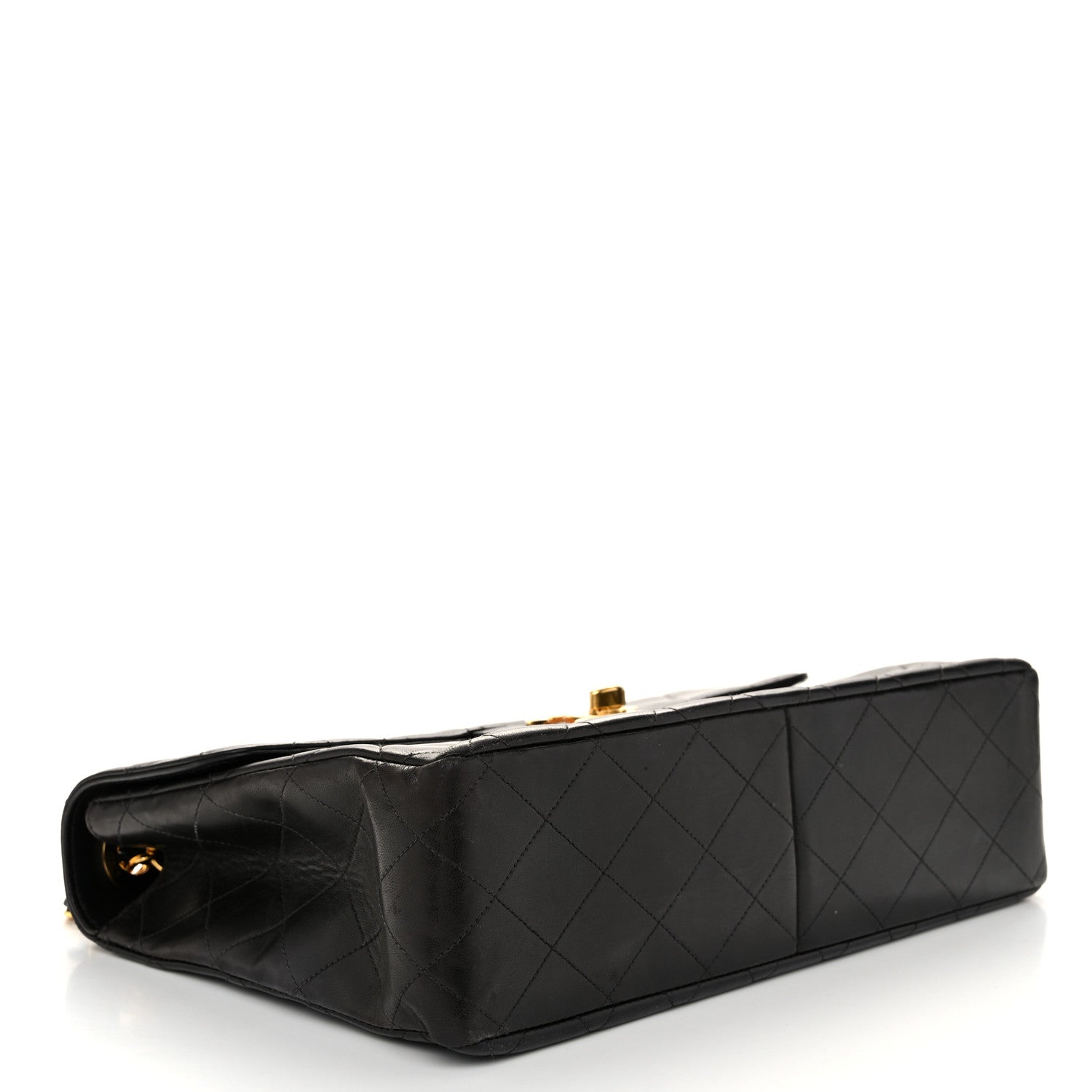Chanel Lambskin Quilted XL Jumbo Single Flap Black 4 of 12