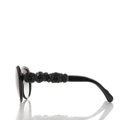 Chanel Lambskin Camellia CC Sunglasses 5316 Q Black 2 of 7