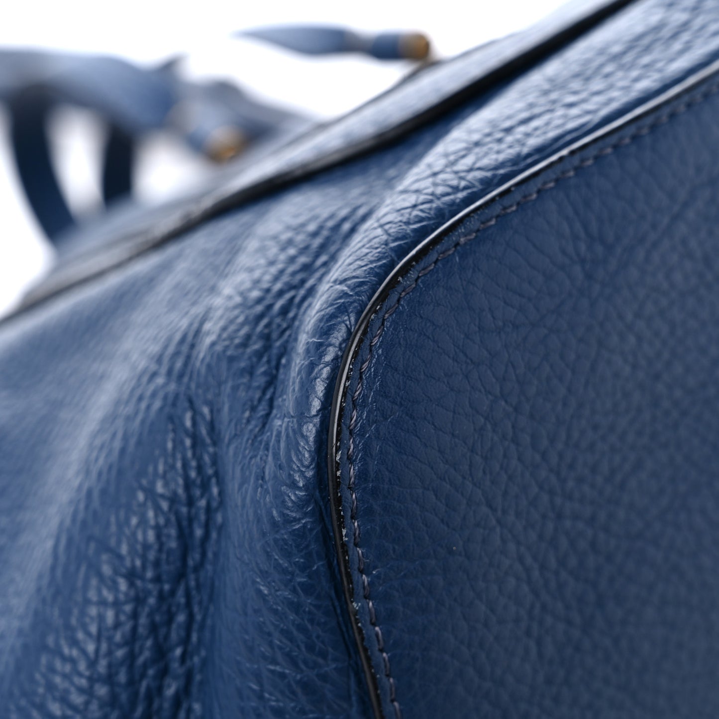 Calfskin Large New Marcie Tote Royal Navy