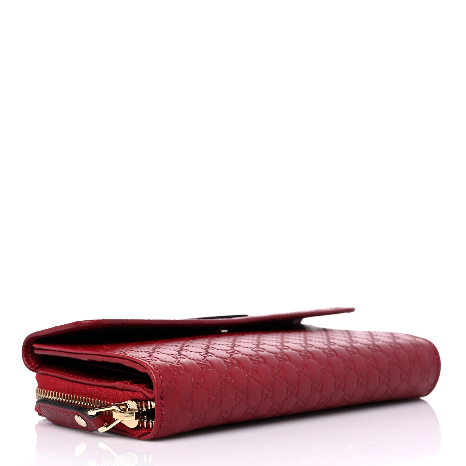 Gucci Soft Microguccissima Continental Zip Wallet Red 4 of 15