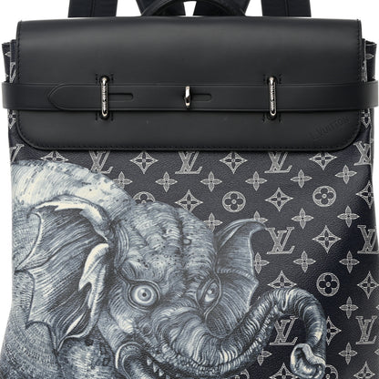 Louis Vuitton Savane Monogram Elephant Chapman Steamer Backpack Encre 8 of 17