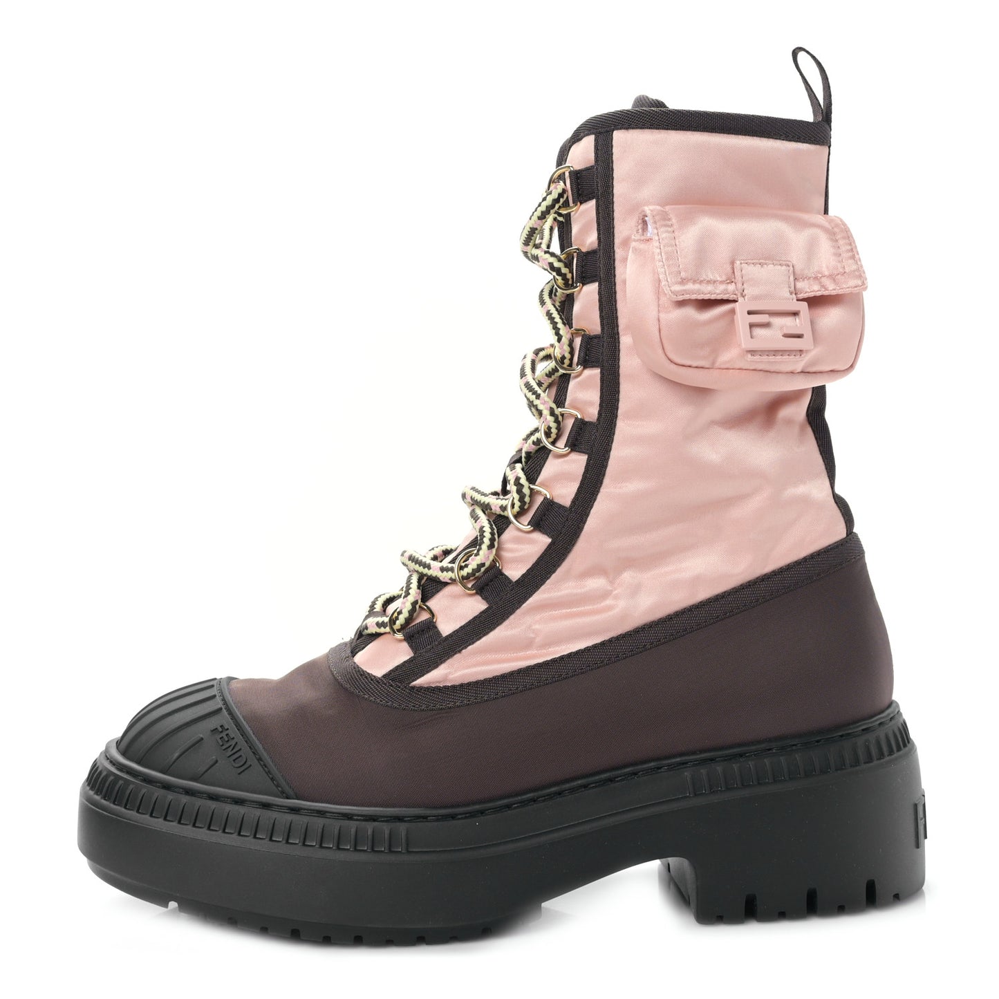 Nylon Baguette Domino 50mm Biker Boots 36 Baby Pink Nolita