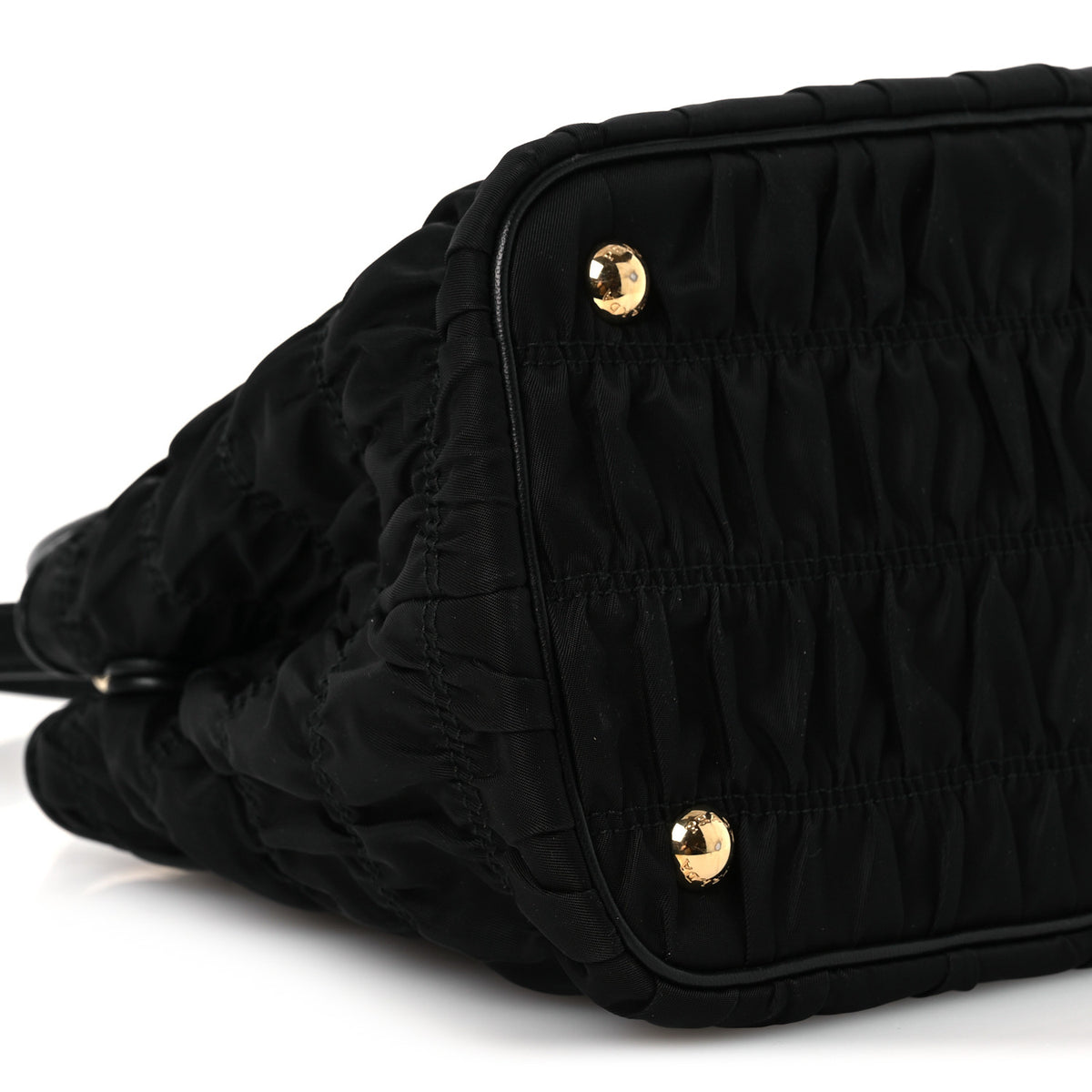 Prada Tessuto Nylon Gaufre Small Tote Black 10 of 11