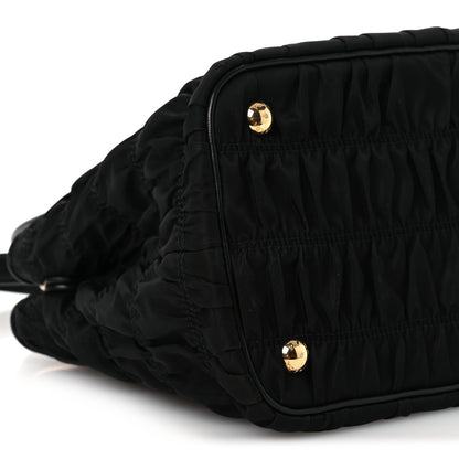 Prada Tessuto Nylon Gaufre Small Tote Black 10 of 11