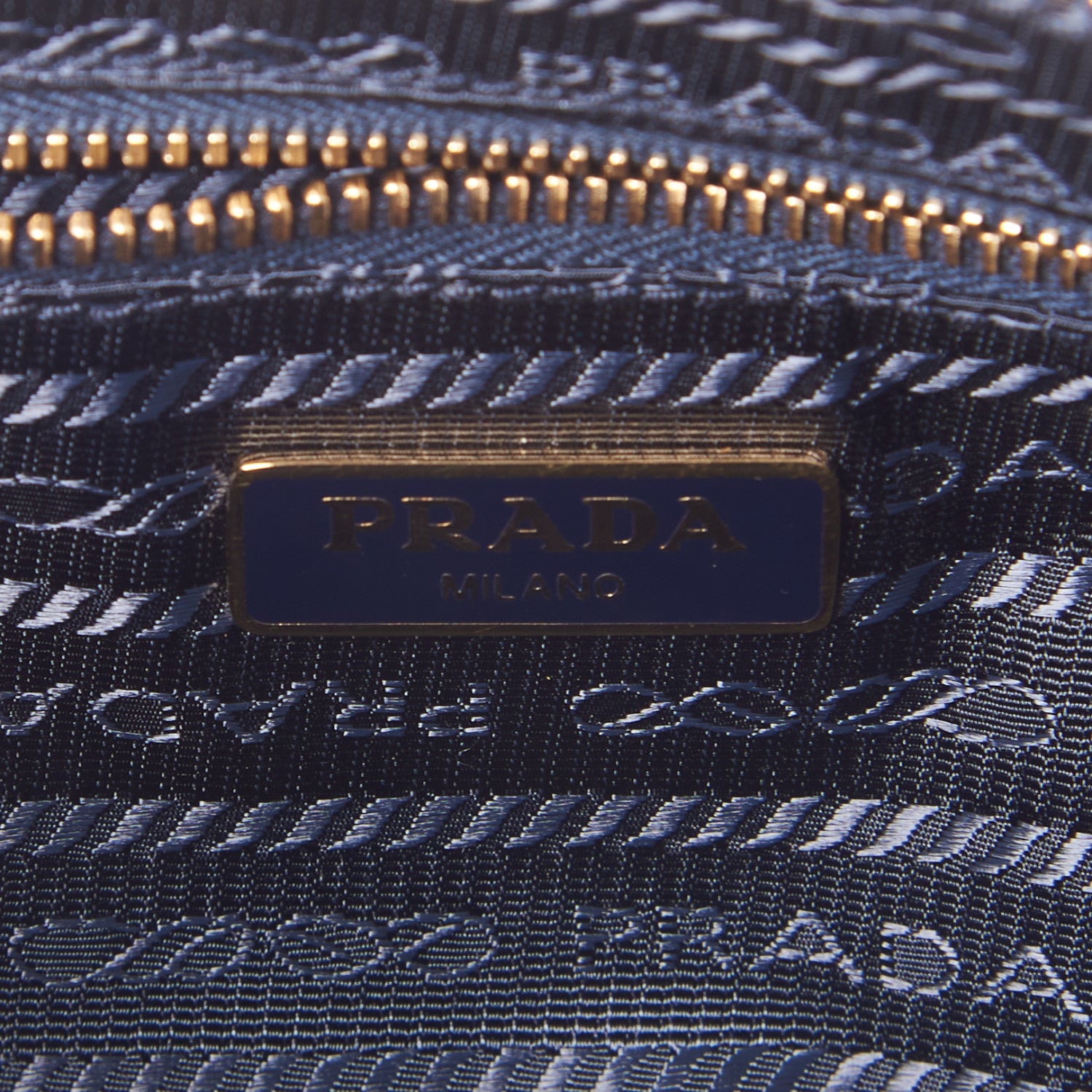 Prada Denim Cosmetic Pouch Bleu 8 of 8