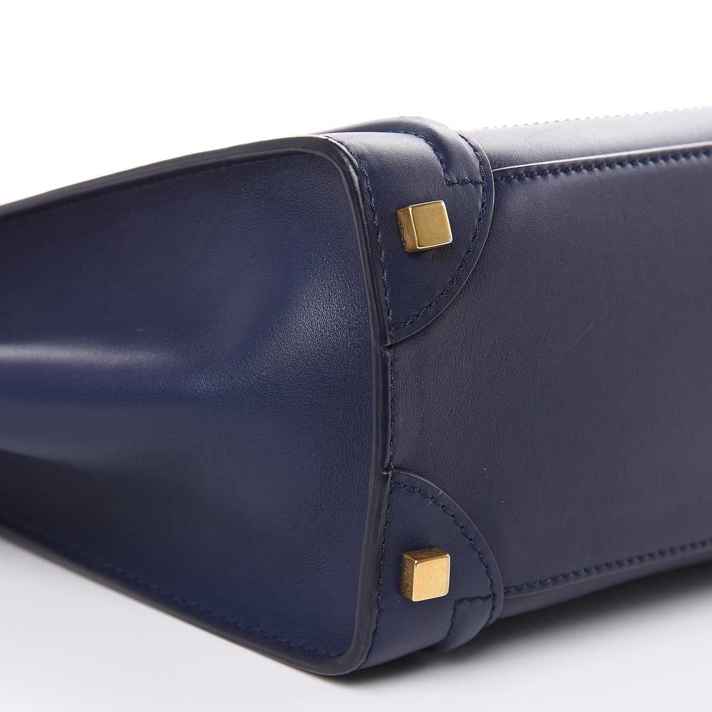 Smooth Calfskin Micro Luggage Navy Blue