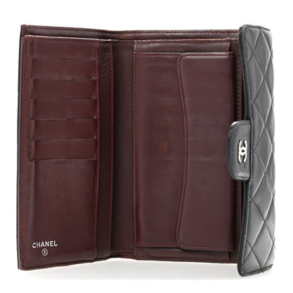 Chanel Lambskin Quilted Large Flap Wallet Black 5 of 12