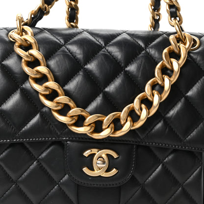 Chanel Aged Calfskin Quilted Double You Backpack Black 7 of 10