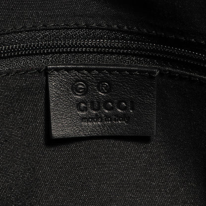 Gucci Horsebit Embossed Full Moon Tote Black 6 of 7
