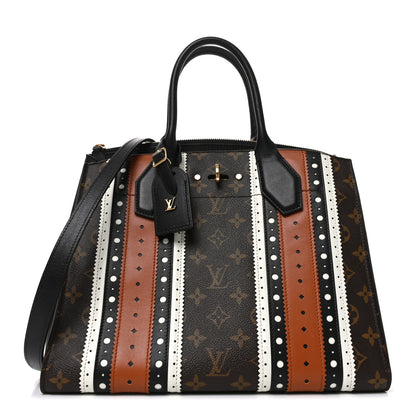 Louis Vuitton Monogram Calfskin City Steamer MM Brogue 1 of 9
