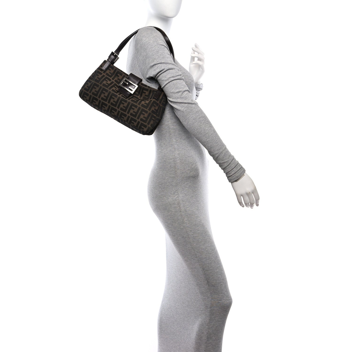 Fendi Zucca Shoulder Bag Tobacco 2 of 10