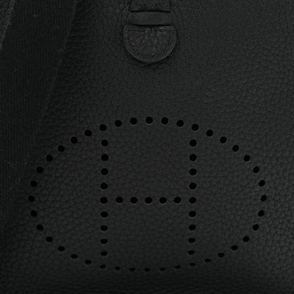 Hermes Taurillon Clemence Evelyne TPM Black 8 of 10