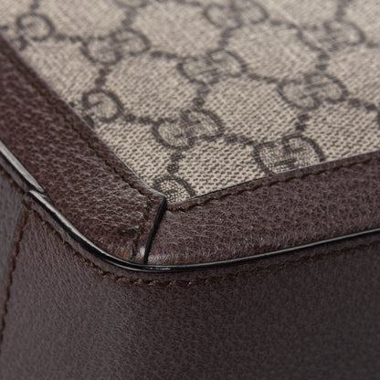 Gucci GG Supreme Monogram Web Small Ophidia Top Handle Shoulder Bag Brown 14 of 23