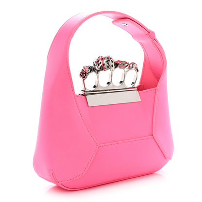 Alexander McQueen ALEXANDER MCQUEEN Calfskin Mini The Jeweled Hobo Pink 3 of 10