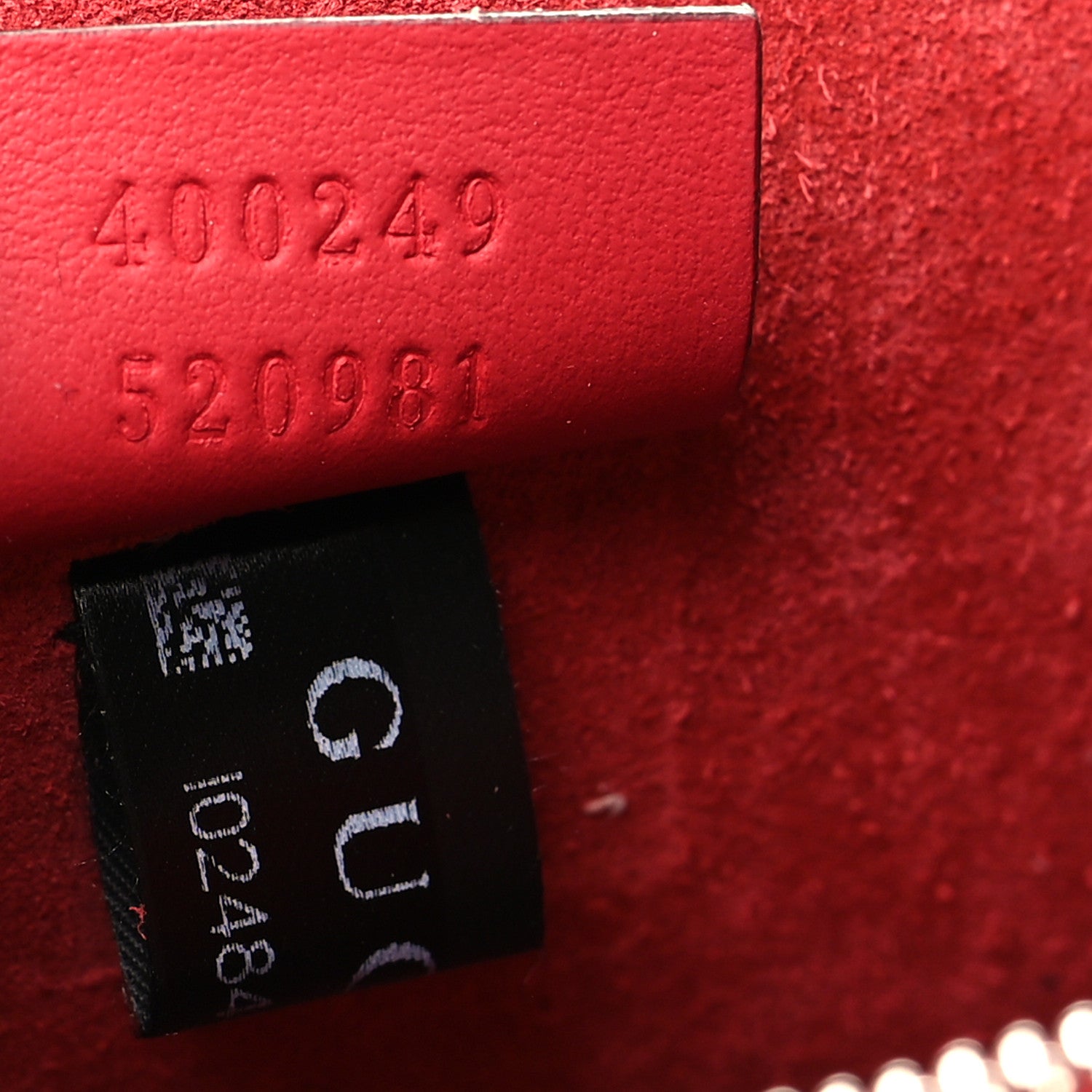 Gucci GG Supreme Monogram Suede Small Dionysus Shoulder Bag Beige Ebony Vulcanic Red 8 of 11