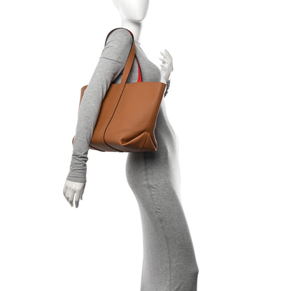 Moynat Taurillon Duo Cabas MM Tote Camel Flame 2 of 10