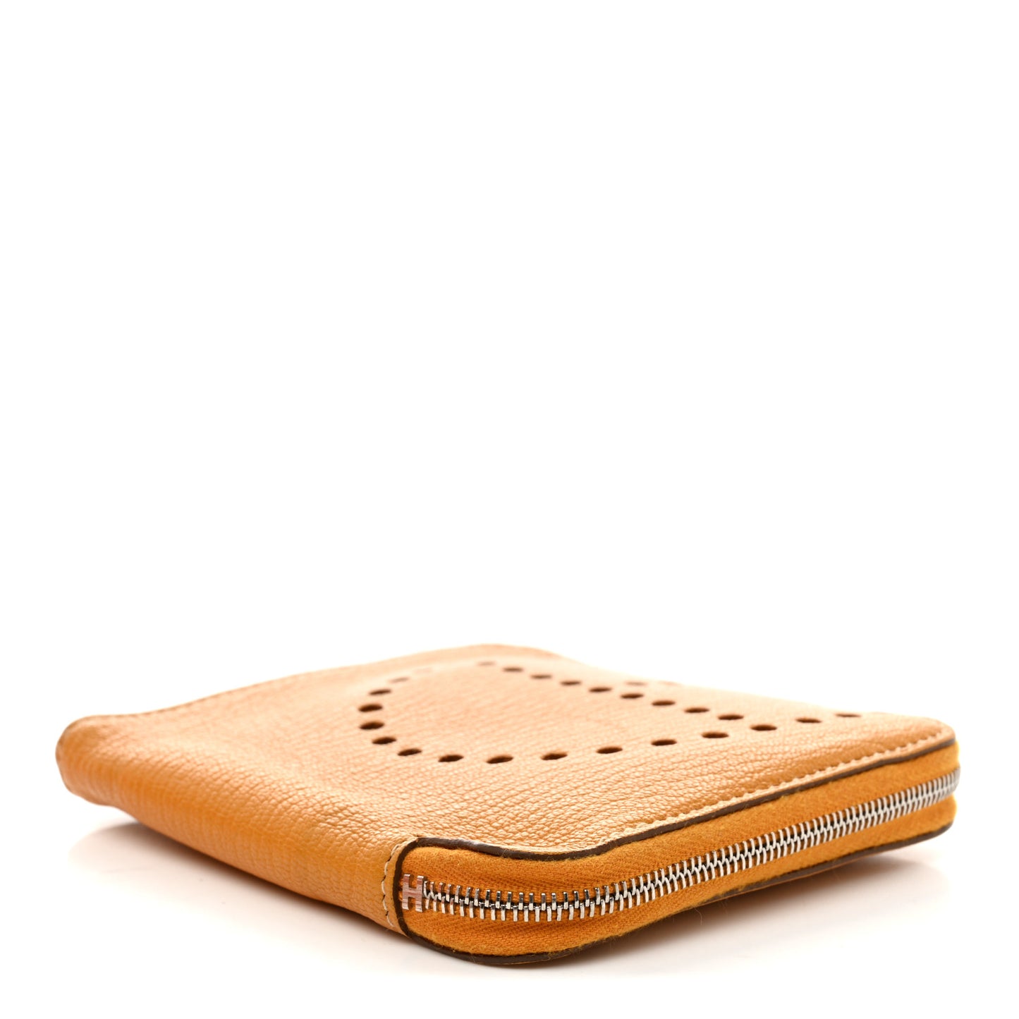 Chevre Mysore Evelyne Compact Zip Wallet Juane Ambre