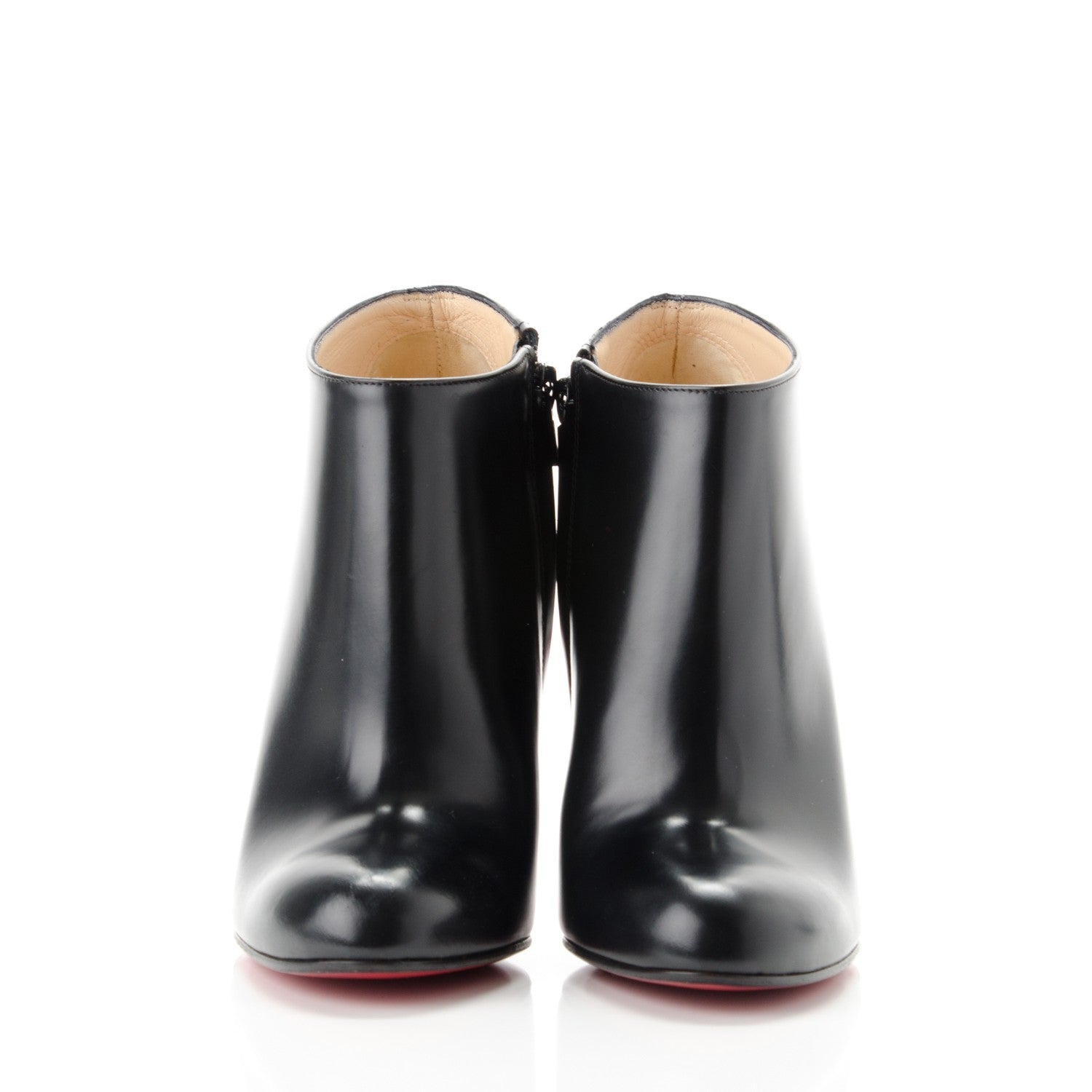 Christian Louboutin Calfskin Belle 100 Ankle Boots 36.5 Black 2 of 7