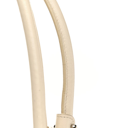 Salvatore Ferragamo Calfskin Vittoria Satchel Ivory 13 of 17