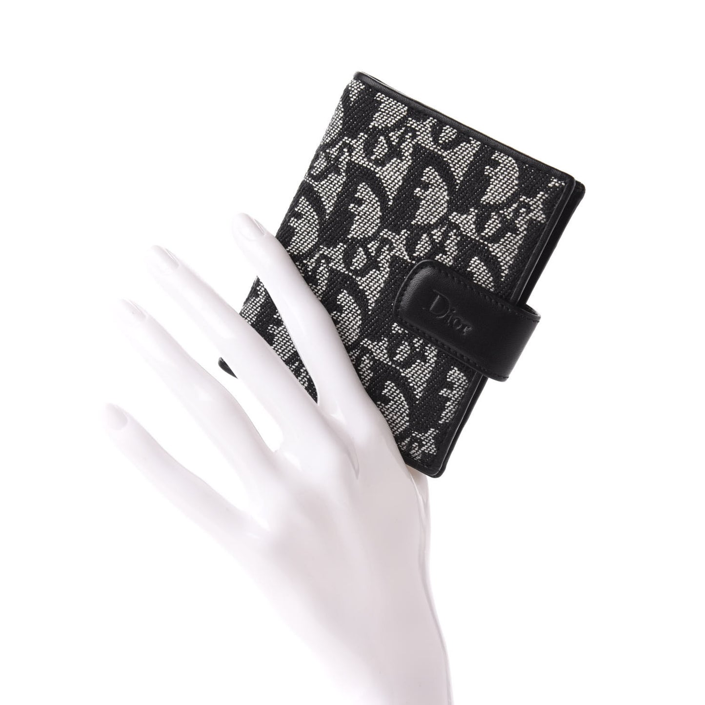 Monogram Compact Wallet Black