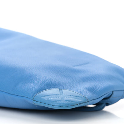 Burberry Pebbled Calfskin Drawstring Little Duffle Blue Azure 10 of 14