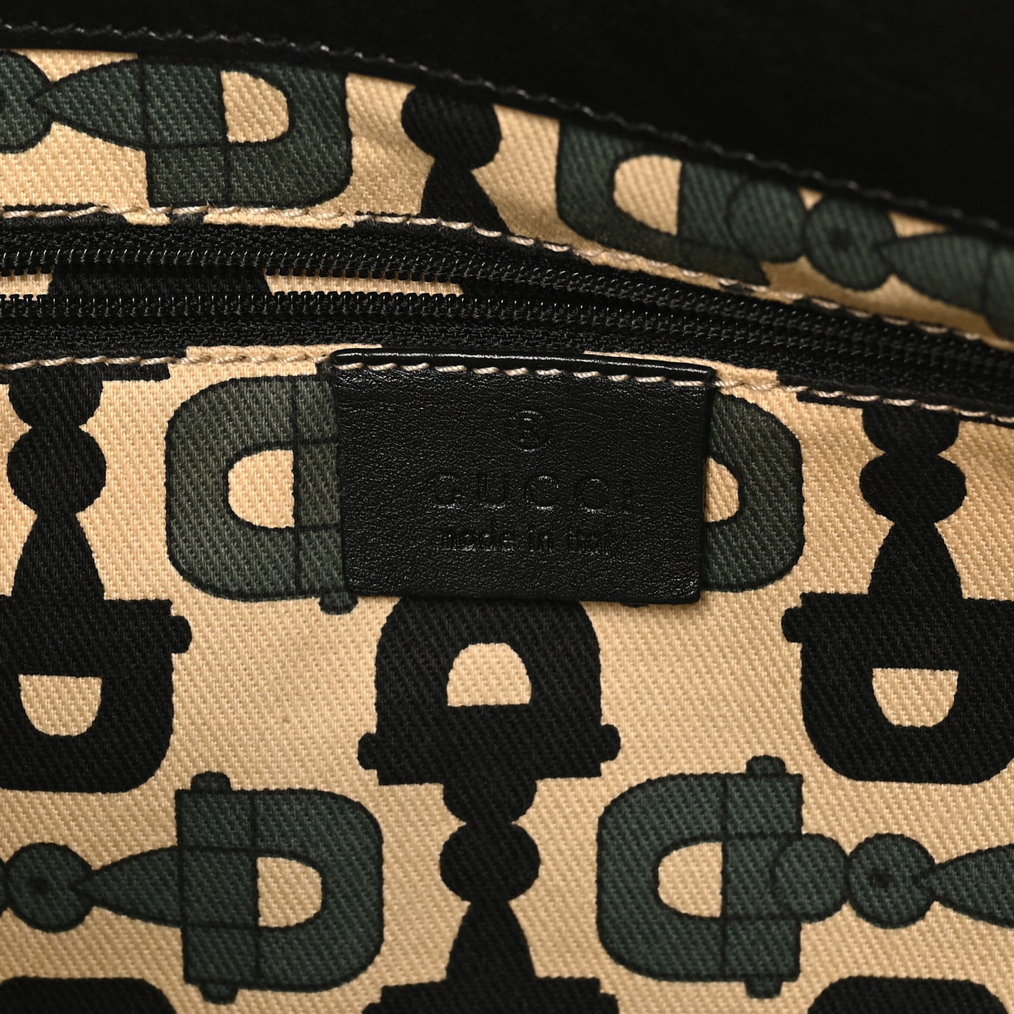 Guccissima D Gold Tote Black