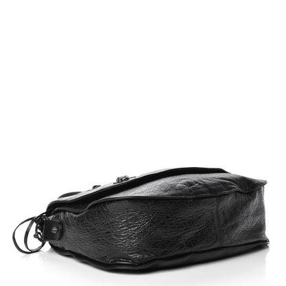 Balenciaga Agneau Classic Hardware Neo Folk Messenger Black 6 of 19