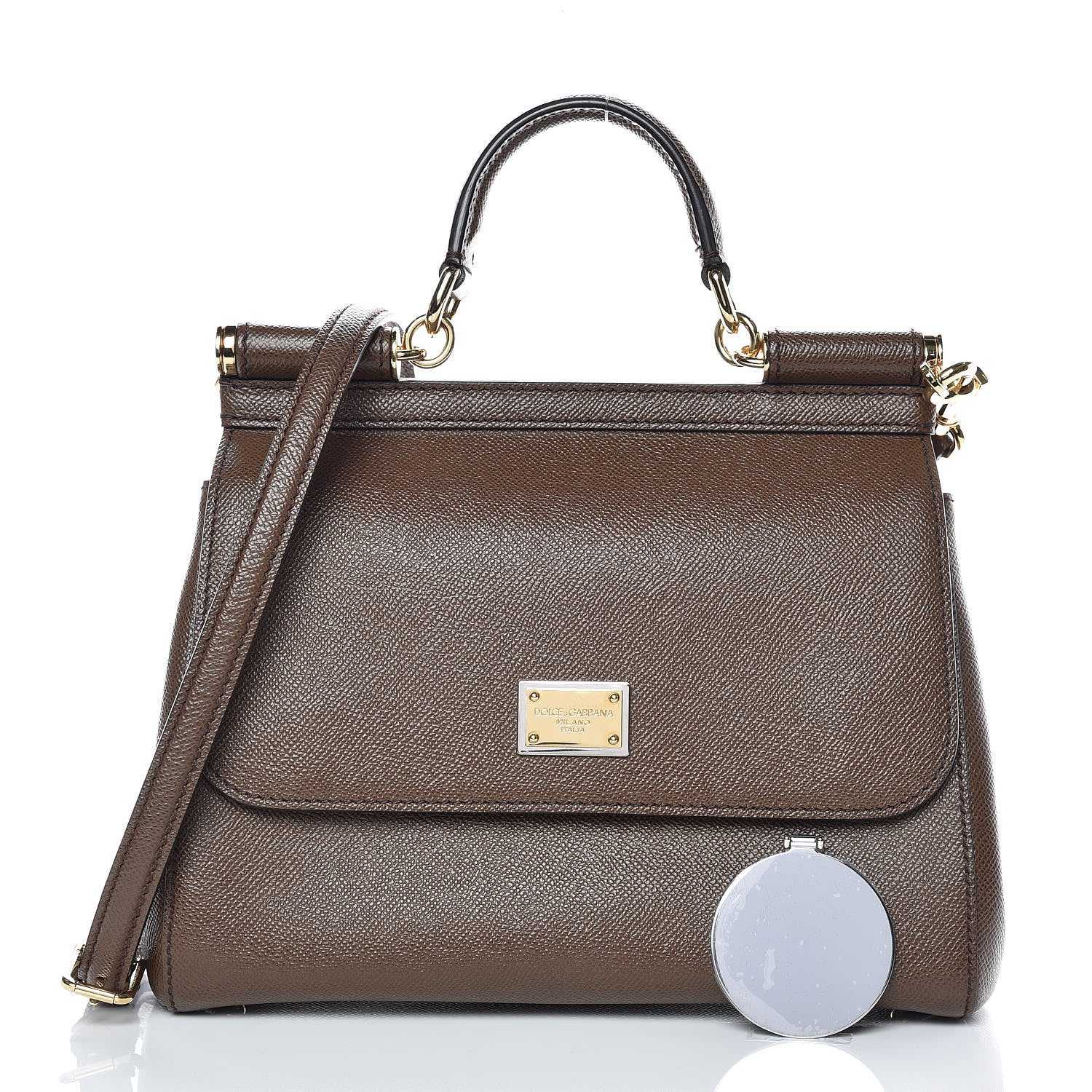 Dolce & Gabbana Dauphine Medium Miss Sicily Satchel Brown 4 of 12
