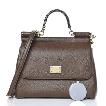 Dolce & Gabbana Dauphine Medium Miss Sicily Satchel Brown 4 of 12