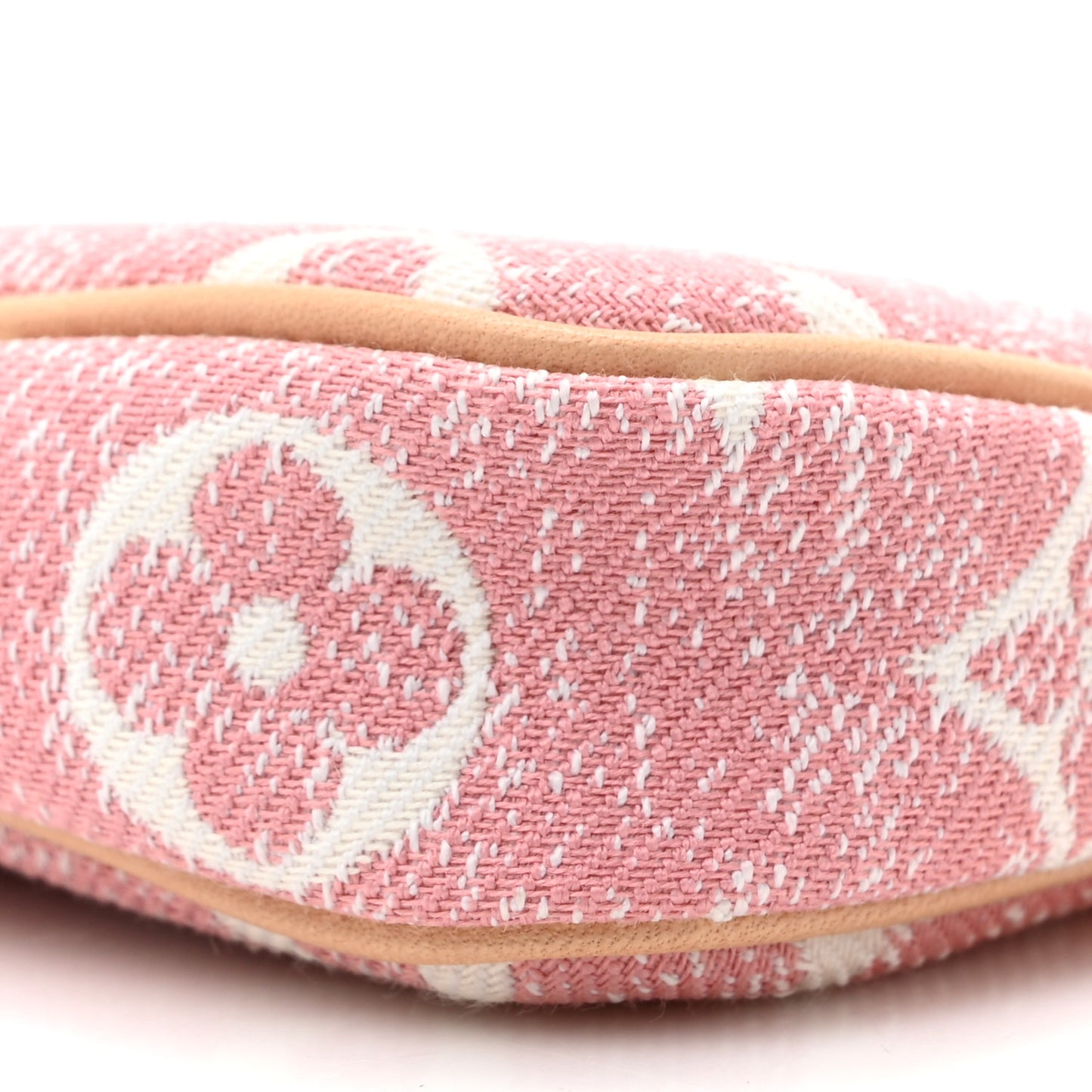 Denim Jacquard Monogram Micro Pochette Accessories Rose