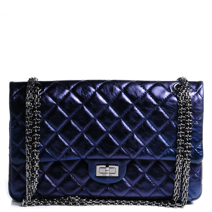 Chanel Calfskin 2.55 Reissue 226 Flap Metallic Blue 1 of 9