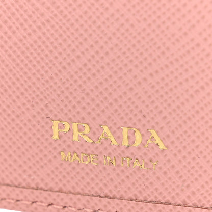 Prada Saffiano Calfskin Triangle Continental Wallet Baby Pink 6 of 10