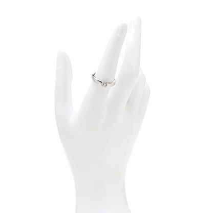 Tiffany Platinum Diamond .31ct Etoile Solitaire Engagement Ring 53 6.25 2 of 6