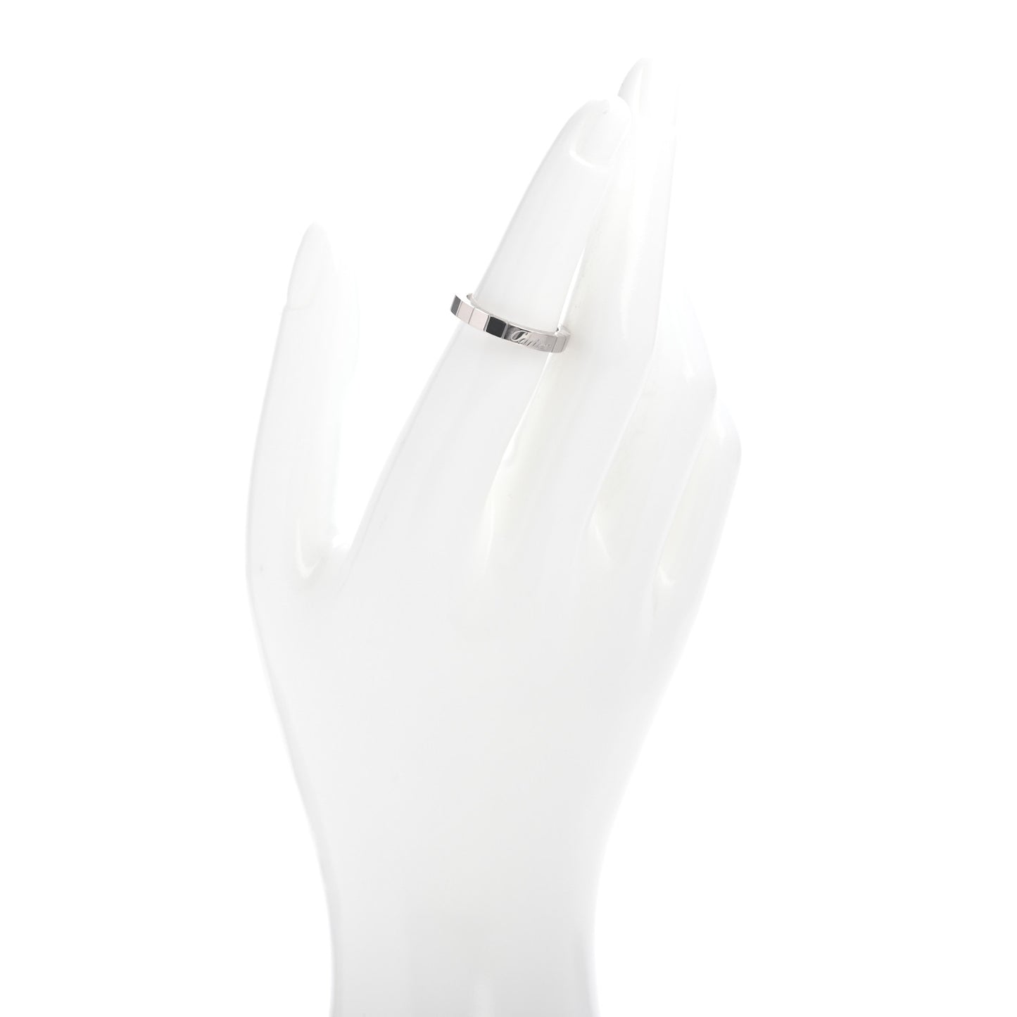 18K White Gold Lanieres Ring 51 5.75