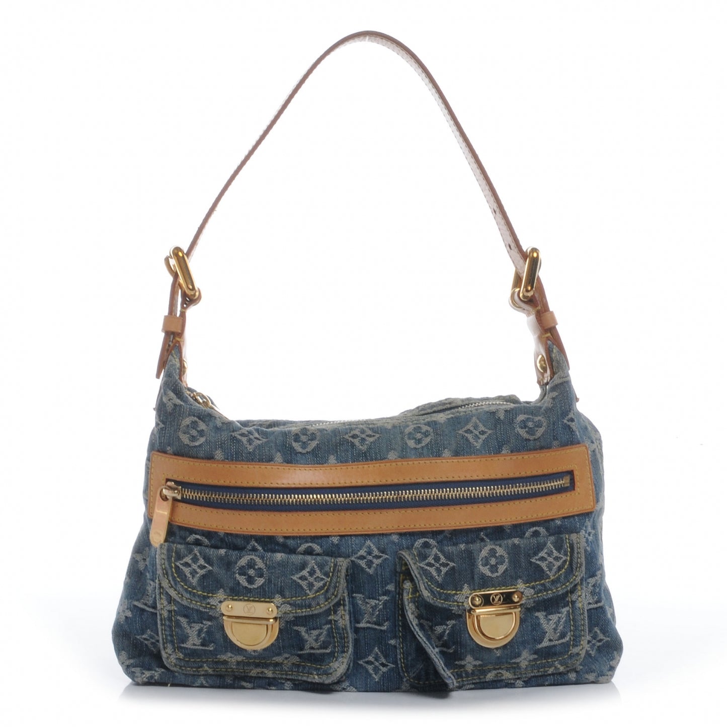Monogram Denim Baggy PM Blue